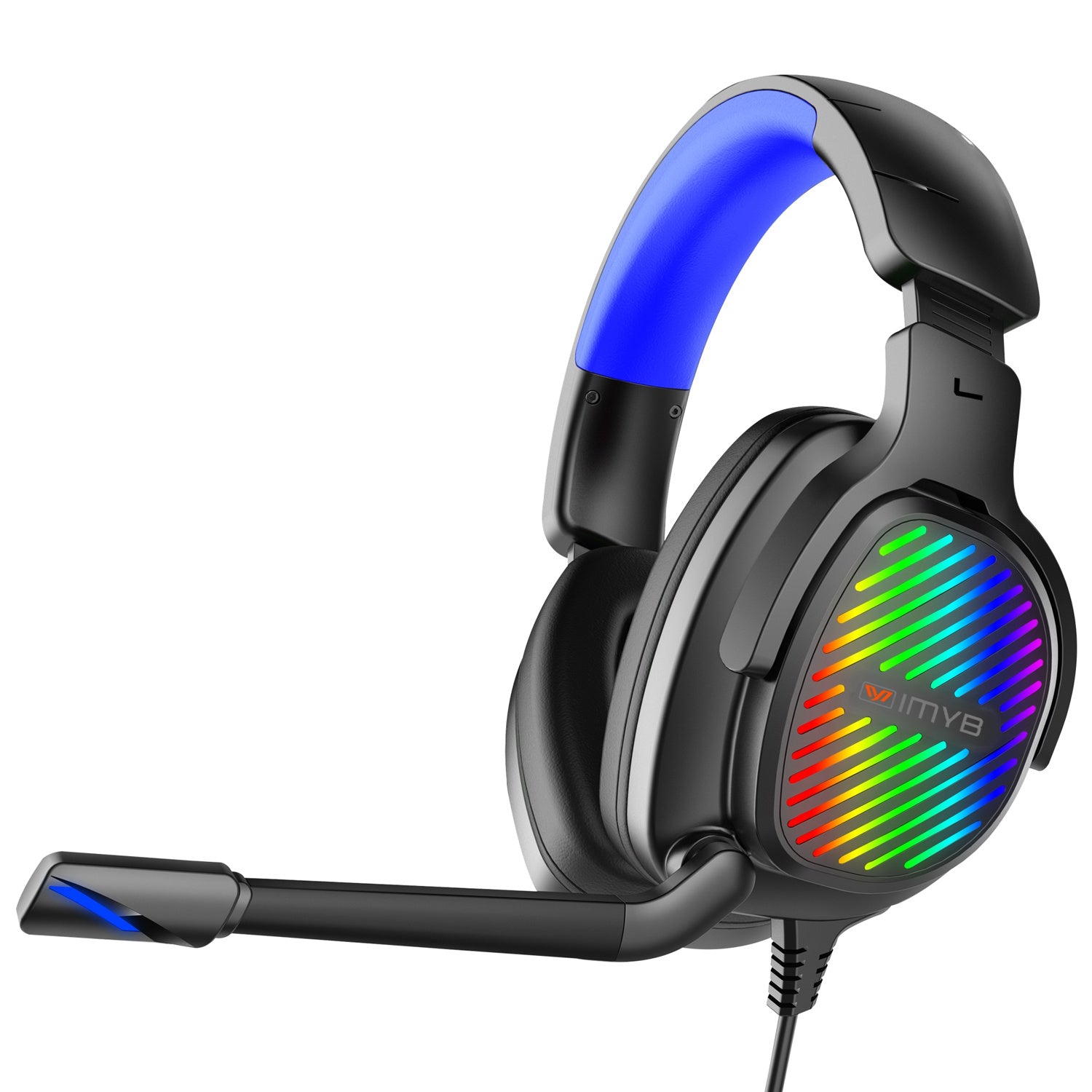 IMYB A82 PC Gaming Headphone HD HiFi Sound Wired Headset with RGB Gradient Light and Comfortable Headband IMYB A82 PC Gaming Headphone HD HiFi Sound Wired Headset with RGB Gradient Light and Comfortable Headband